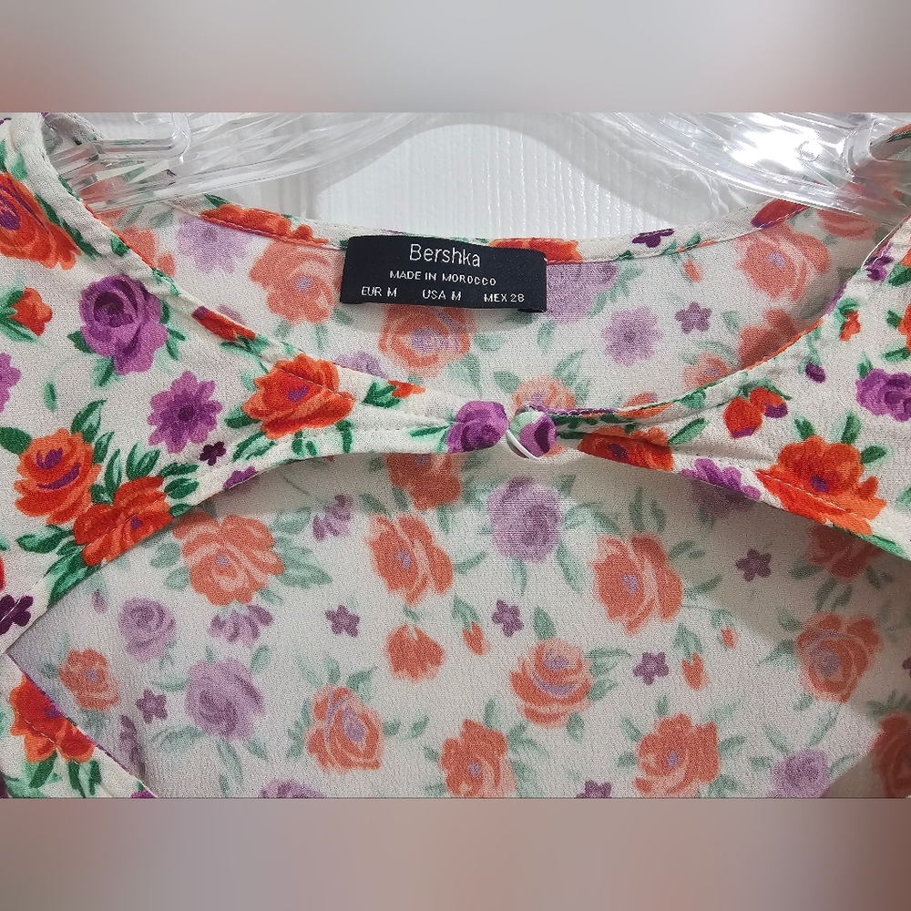 Bershka Multicolor Floral Mini Dress - Picture 7 of 11